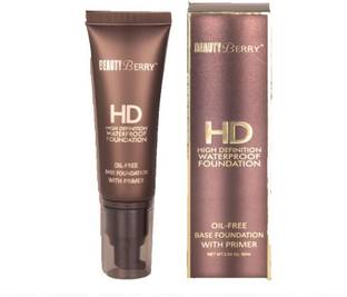 Beauty Berry HD HIGH DEFINITION WATERPROOF FOUNDATION WITH PRIMER OIL FREE Foundation