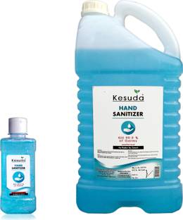 KESUDA 250ml hand sanitizer GEL with Flipflop cap and 5 liter hand sanitizer GEL (250ml+5L) Hand Sanitizer Bottle