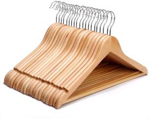 Ganpati Hangers Eco Friendly Wooden Shirt Pack of 20 Hangers For  Shirt