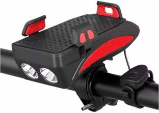 GUBBAREY 4 in 1 Usb Rechargeable Cycle light Mobile Holder LED Front Light