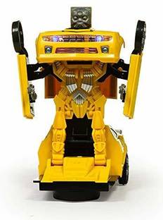 Freshh Club Transform Robot Racing Car 2 in 1 Toy with Lights & Music, Battery Operated