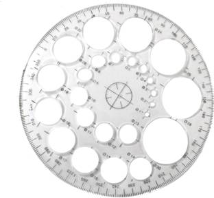 Simrah PROTECTOR CIRCLE SCALE 360 DEGREE Ruler