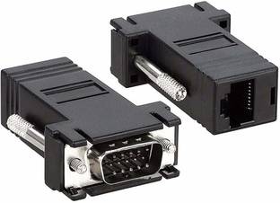 Tobo  TV-out Cable VGA Male to RJ45 Female Converter VGA Extender Male Adapter TD-196TC