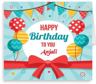 Midas Craft Happy Birthday Anjali ….05 Bithday Message Greeting Card