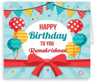 Midas Craft Happy Birthday Ramakrishnan ….05 Bithday Message Greeting Card