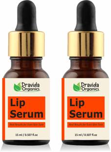 Dravida Organics Lip Serum for Lip Lightening, Brightening, Toning, Moisturizing (Pack of 2)