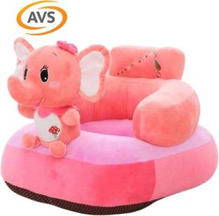 AVS Elephant Shape Soft Plush Cushion Baby Sofa Seat or Rocking Chair for Kids  - 45 cm