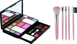 Khelni Professional Fashion Makeup Kit - 10 Eye Shadows Palette 4 Lip Colour 2