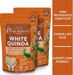 PINK HARVEST FARMS White Quinoa Pouch (2 x 500gm) Quinoa