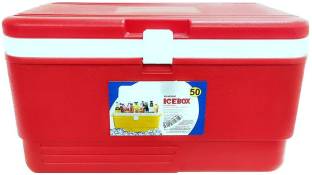 Easymart 50 L Plastic Ice Box 50 LTR Red Ice Bucket