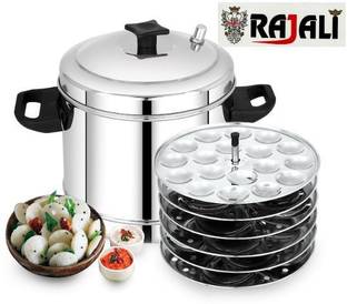 Rajali Mini Idli Cooker ( 6 plates with 108 mini size idlis ) Induction & Standard Idli Maker