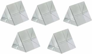 SBT Glass Prism DIY Reflection Prisms Equilateral Prism, 38 X 38mm Pack of 5 Solid Prism