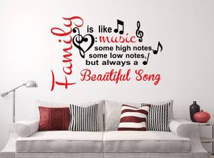 Littlebuds Family is like Music Medium Vinyl Wallstickers (85 cm x 55 cm)