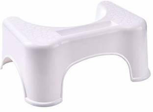 TechHark Dr's Advise Western Toilet Stool with Mobile Stand 7.5 inch Squatting Stool - Anti-Sleep Western Toilet Stool [ ABS Unbreakable Plastic ] Potty Box