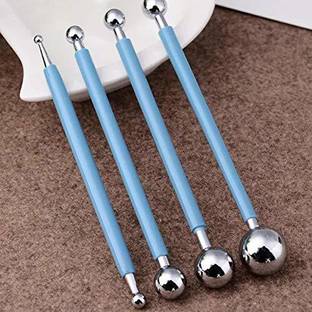 Levin 4 Pcs Set Ball Tools Clay Modeling Tools Ball Stylus Dotting Sculpting Ceramics Stainless Steel Ball Tools Sugar Paste Cake