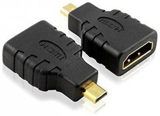 Tobo HDMI Adapter 2 A 0.05 m Micro HDMI Adapter, HDMI Female (Type-A) to Micro HDMI Male (Type-D) Compatible with Raspberry pi 4 Gold Plated Connector Converter Adapter (Not Micro-USB)