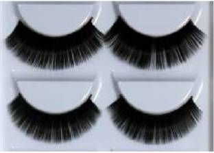 avnish Beauty Makeup Handmade Messy Cross Style False Eyelashes (Pack of 2)