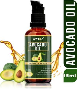 Awira Fresh, Natural & Organic raw unrefined cold pressed Avocado oil for Hair, Skin and Face (15 ML) Hair Oil