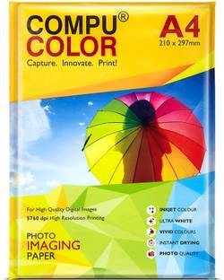 COMPU COLOR ULTRA Glossy Paper 250GSM (A4 size, 20 sheets, 210x297mm) Unruled A4 250 gsm Photo Paper
