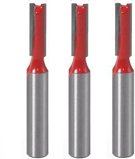 LIEUTENANT 9502 (6MM-Cut) Straight Router Bits Double Blade Wood Working Rotary Bit Set