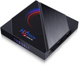 H96 Max 6k Smart TV Box Android 10.0 Allwinner H616 4GB 32GB Support Netflix, Amazon Prime, JIO TV, Hotstar, Thop TV, Miracast 2.4G/5G WIFI Bluetooth Google Media Player Media Streaming Device