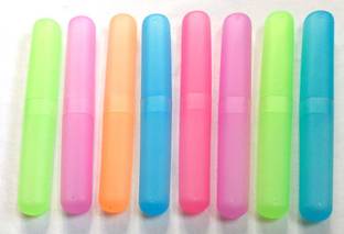 QWEEZER Tooth Brush Holder Tube Cap Cover Protect Case Box 8 pcs Toothbrush Case