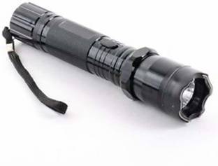 RETRACK High Powered Rechargeable Tactical LED Flashlight with Stun Gun Teaser Torch