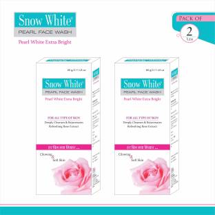 Snow White Pearl  (Pack of 2) for Acne, Dark Circles, Pimples Spots, Anti-Aging Face Wash