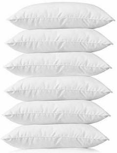 DAKSH Microfibre Solid Sleeping Pillow Pack of 6