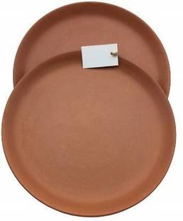 the crafts Terracotta Quarter Small 8inch pack of 2 Dinner Plate