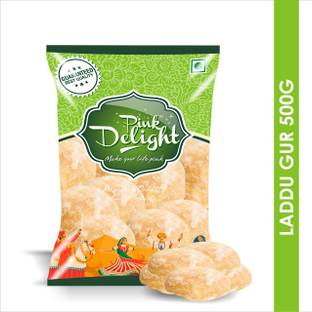 Pink Delight Premium Yellow Laddu Gur (Jaggery) Block Jaggery