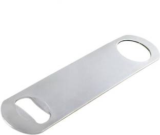 KM ENTP The Bar Tools KM-BB501 A Stainless Steel Bar Opener (Steel Finish) 1 - Piece Bar Set