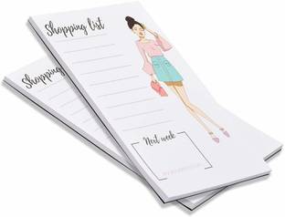COI NEW Fashionista Collection Planner 50 Tear Off Sheets in Each Pad (Set of 2 Notepad) Pocket-size Note Pad single ruled 50 Pages