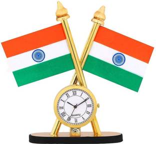 Voyo Watch Clock Flag Double Sided Wind Car Dashboard Flag