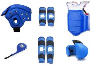 XIOMI TAEKWONDOW TURNAMENT KIT INCLUDE ONE KOREAN BEST QUALITY NO 3 CHEST GUARD, ONE PAIR SHIN GUARD ARM,LEG, ONE HEAD GUARD, AND ONE FAN PAD Boxing Kit