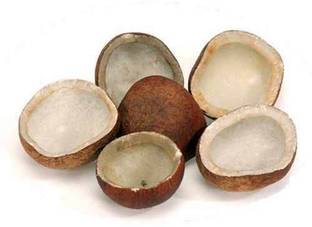 Nature's Bridge Dry Coconut Halves (400 Gm) / Nariyal / Narel / Copra / Kopra / Dry Nariyal Coconut