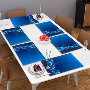 LooMantha Rectangular Pack of 6 Table Placemat