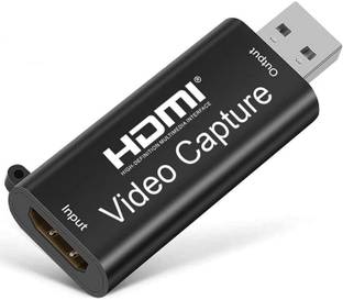 microware  TV-out Cable Audio Video Capture Card, 1080P 60fps Game Capture Card, HDMI to USB 2.0 Record to DSLR Camcorder Action Cam,Computer for Gaming, Streaming, Teaching, Video Conference or Live Broadcasting