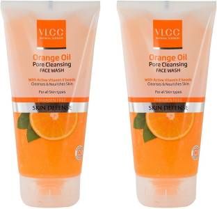 VLCC Original Orange Oil Pore Cleansing  (Pack of 2 * 150 ML) Face Wash