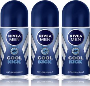 NIVEA Rollon-Cool Kick-3 Deodorant Roll-on  -  For Men