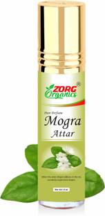 Zorg Organics Mogra Attar Perfume For Unisex - Pure Natural Undiluted |Non - Alcoholic| 8 ml Herbal Attar Floral Attar