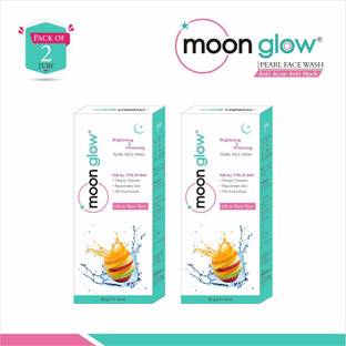moonglow Pearl  (Pack of 2) for Dark Circles, Pimples, Black Spots, Anti-Aging Face Wash