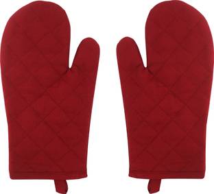 AIRWILL Red Cotton Kitchen Linen Set