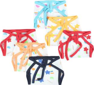 Honey Boo New Born Washable Reusable Hosiery Cotton Diaper, 0-6 Months