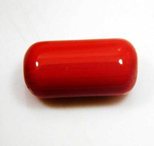 Aanya Jewels 15.40 Ratti Red Coral Laal Moonga Gemstone Amazing Quality By Repudiated Lab Certified Coral Stone