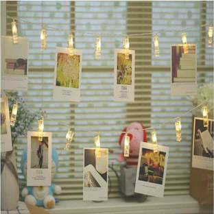 cloudconcept 10 LEDs 1.52 m Yellow Flickering, Steady Clip Rice Lights