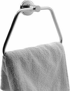 Prestige CTS-03 High Grade Stainless Steel Towel Ring for BathroomWash BasinNapkin Towel HangerBathroom Accessories Chrome-Triangle Pack of 1 Silver Towel Holder