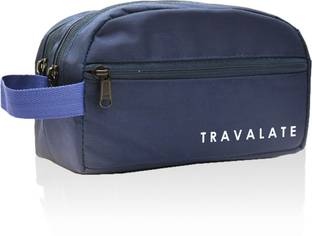 Travalate 2 Zipper Toiletry Travel Bags Makeup Shaving Kit Travel Toiletry Kit