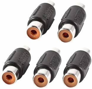LipiWorld  TV-out Cable 1RCA Female to 1RCA Female Coupler Converter Jointer Jack (5 PCS 1RCA F to F Jack)
