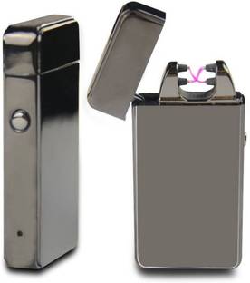GREYFIRE Atomic USB Electronic Lighter Dual Arc Plasma Rechargeable Flameless Windproof Atomic Lighter Purple Cigarette Lighter
